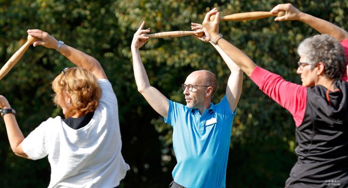 Patienten beim QiGong