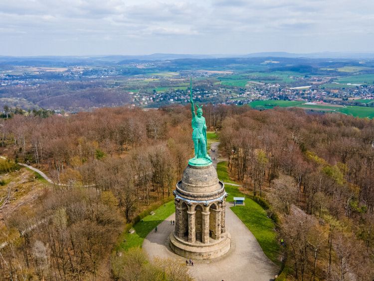 Luftaufnahme Herrmannsdenkmal